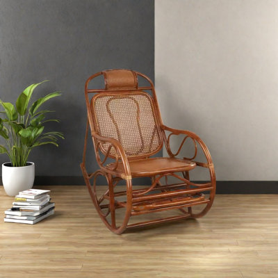 Exquisite handmade rattan rocking chair