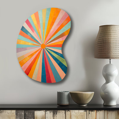 Jack - Irregular Shape Abstract Midcentury Metal Wall Art, Asymmetrical Metal Wall Sculpture Print