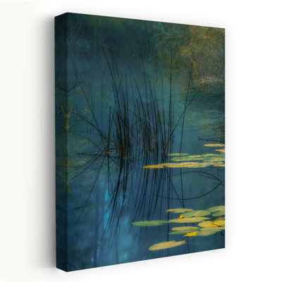 Art contemporain, paysage de lis paisible et serein