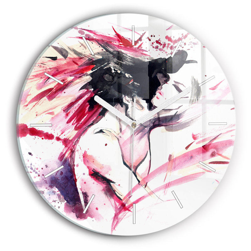 Glass Wall Clock