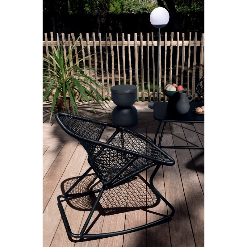 Sixties Outdoor Lounge Chair, Red Ochre