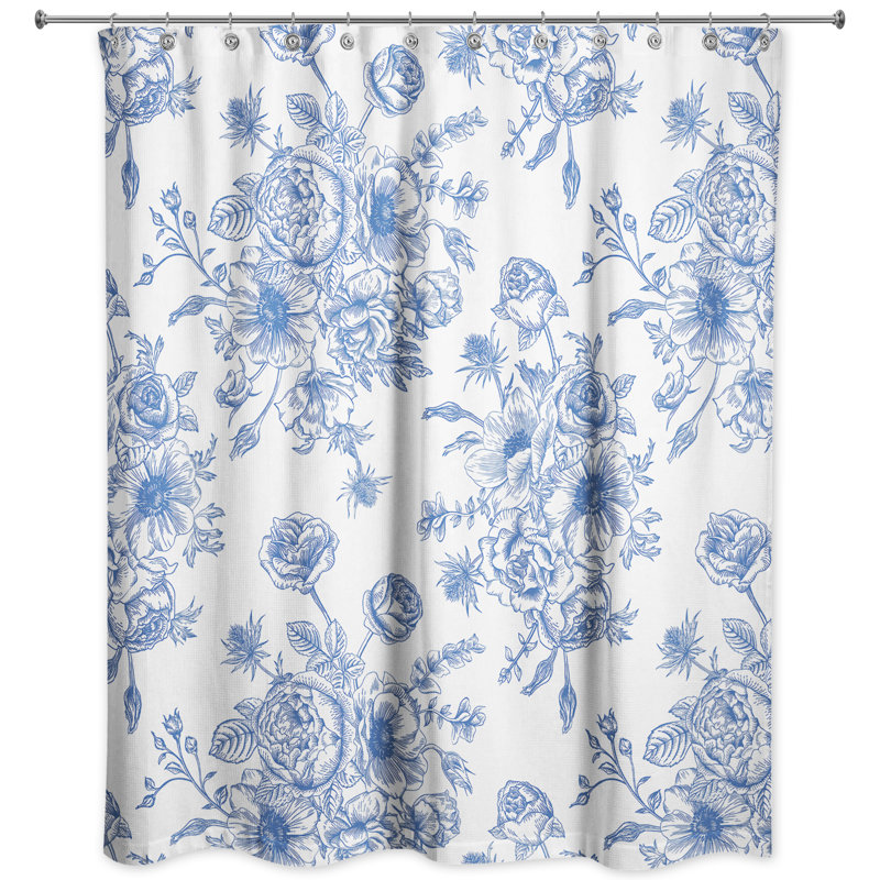 Rideau de douche simple floral Wallasey