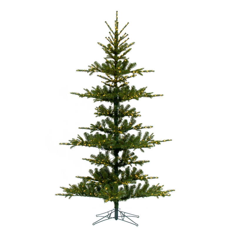 7.5' H Lighted Artificial Pine Christmas Tree