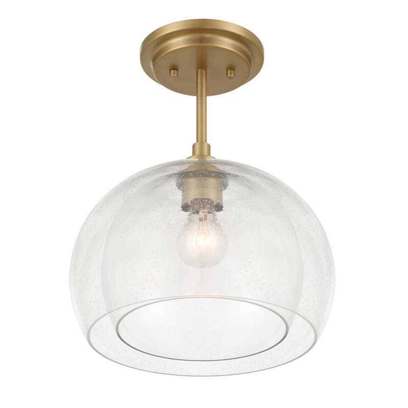Luminaire suspendu semi-encastré 1 lumière Glint