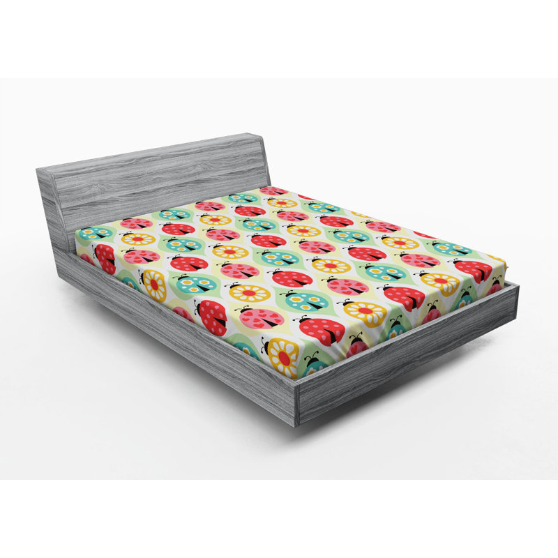 Microfiber Geometric Fitted Sheet, Full Fitted Sheet