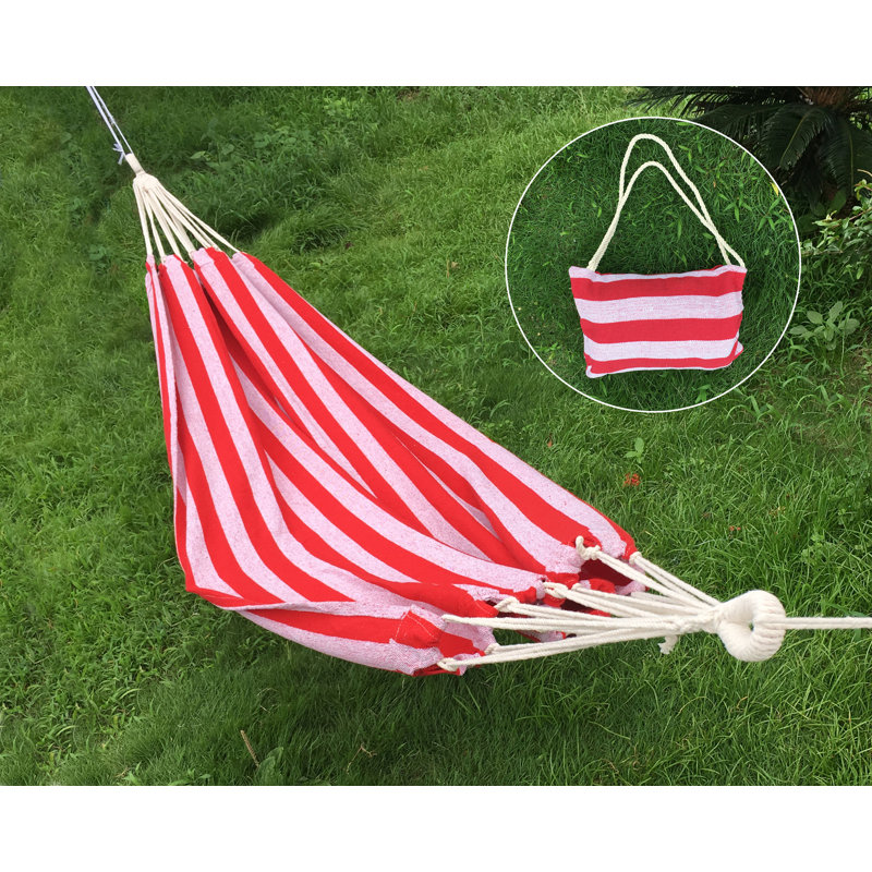 1 Person Camping Hammock, Red/White