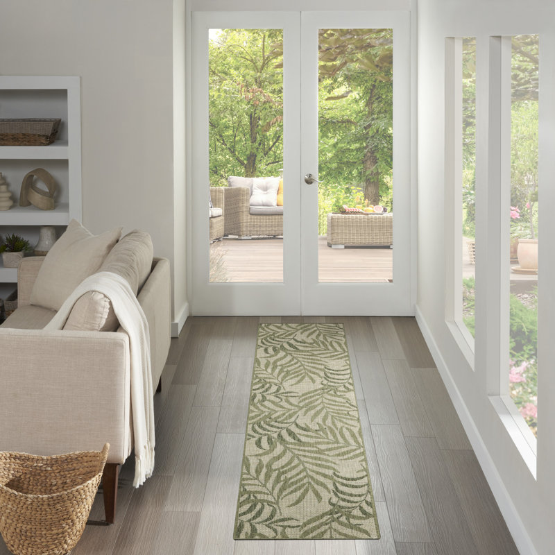 Agora Floral Indoor / Outdoor Rug, Runner 2' x 6'