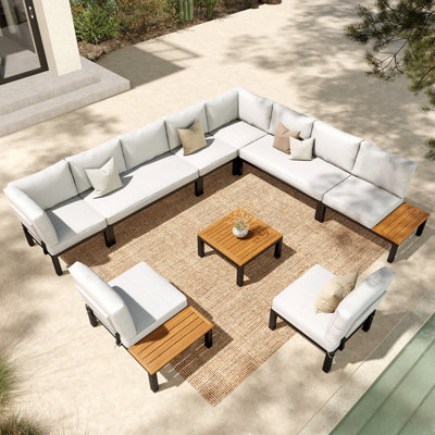 Chelston 10 - Person Patio Conversation Set with Cushions