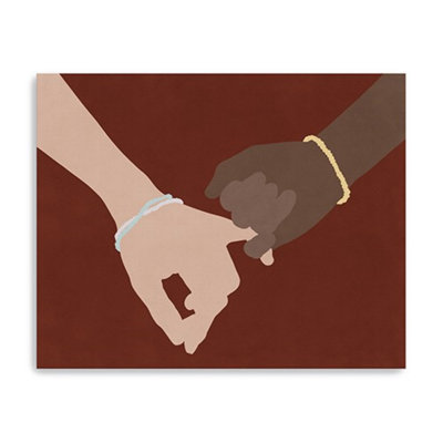 «Large Friendship Promise», art mural sur toile