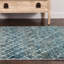 noué à la main géométrique en laine Tapis décoratif-28780963
