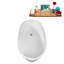 Baignoire autoportante 51 "avec drain interne Streamline-101686560