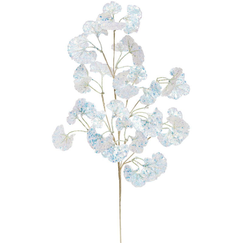 Beaded Glittered Fan Spray - 27.5 Inches Set Of 6