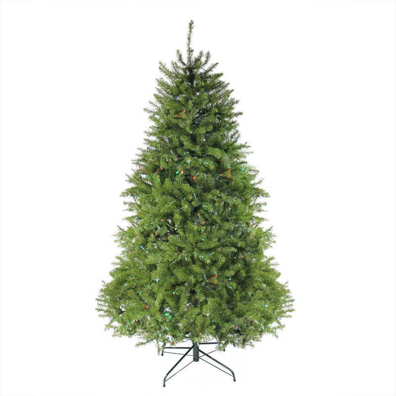 Arbre de Noël artificiel pin pré-éclairé, H 10 pi, Multi-couleur