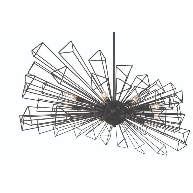 Dendelio 10 Light Chandelier, Black