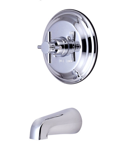 Tampa Single Handle Wall Mounted Tub Spout, Polished Chrome