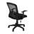 Black Mid-Back Ergonomic Office Chair with Mesh Fabric, Adjustable Height and Swivel Base