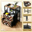 Table de chevet 2 tiroirs en tissu avec station de charge Western Aztec
