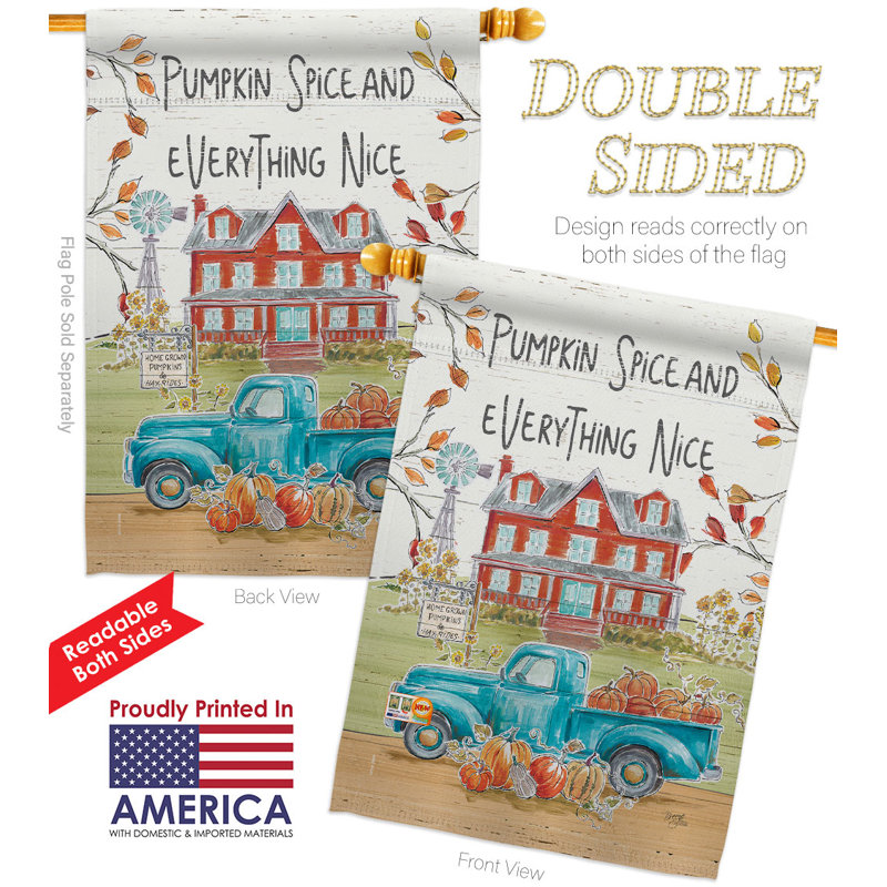 Double Sided 40 in. H x 28 in. W Polyester House Flag