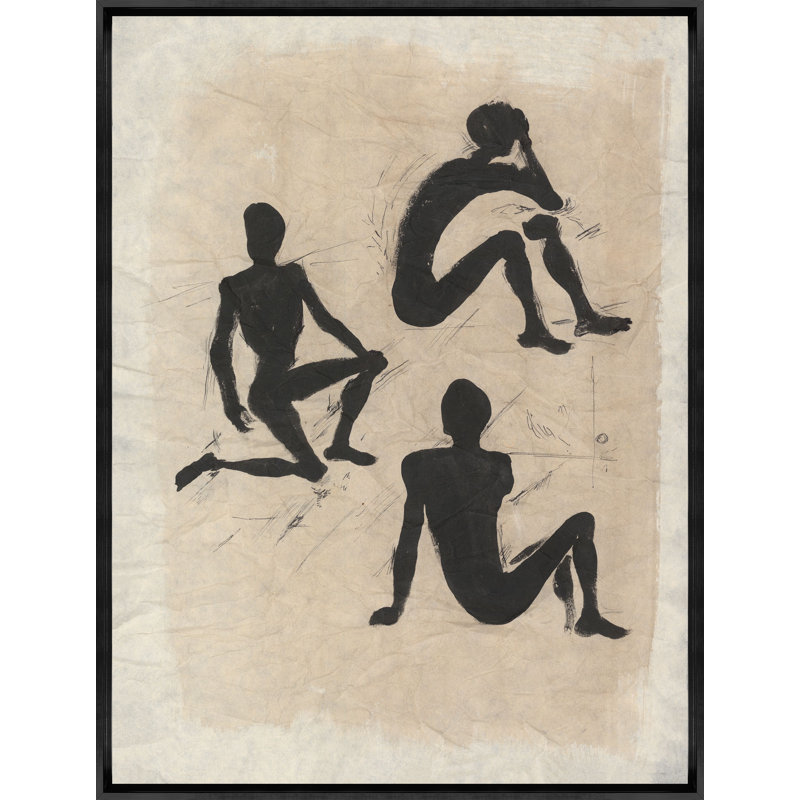 Figures In Silhouette Print by Sam Nash, 49.5" H x 37.5" W