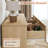9-Drawer Boho Wood Chest Of Drawer 60" Wide Rattan Style