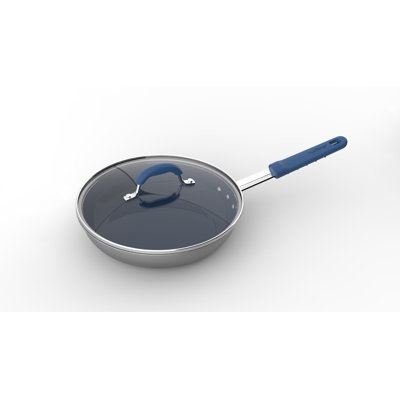 NutriChef Ceramic Non-Stick Fry Pan with Lid