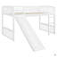 Lit mezzanine simple avec glissoire et échelle
