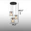 Luminaire suspendu cage à 3 lumières à hauteur réglable