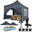 3x3m Pop Up Canopy with 4 Sidewalls, Canopy Tent 3x3 for Parties, Backyard, Commercial-108508710