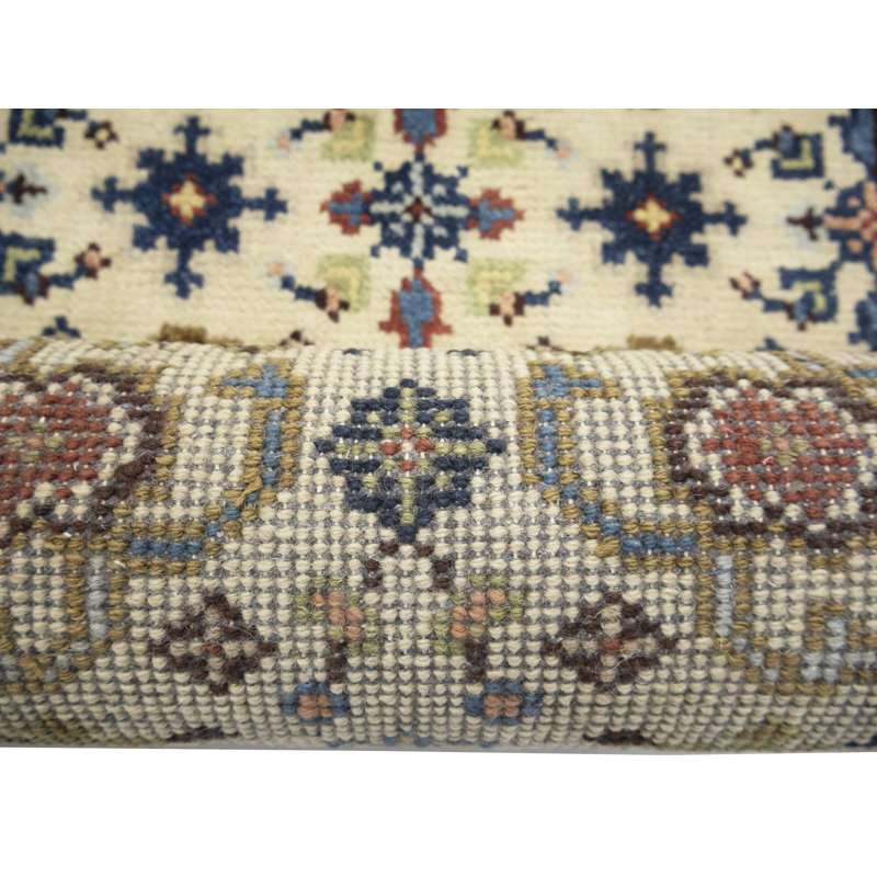 Tapis de couloir oriental crème Tribal, Tapis de couloir 2 pi 6 po x 23 pi 3 po