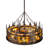 12 - Light Dimmable Drum Chandelier