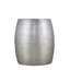 Table de bout moderne en aluminium ET501 de 21 po de hauteur, table d'appoint avec design martelé à la main brillant argent antique Identique Asg150108436 (NJ Stock)