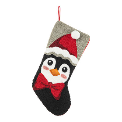 20.5"L Hooked Stocking, Penguin