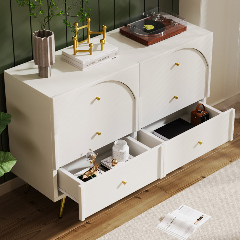 Armoire de salle à manger moderne à 2 portes en bois et métal