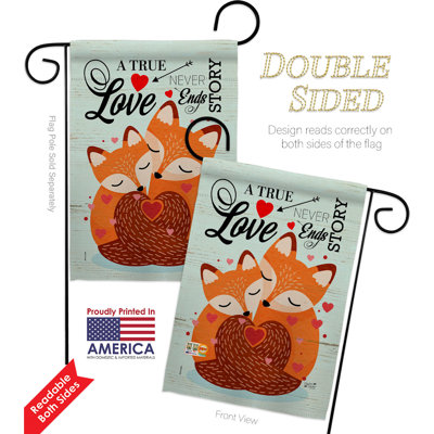 Double Sided 18.5'' H x 13'' W Polyester Valentine's Day Flag Set