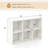 6-Cube Bookcase Modern 3-Tier Storage Organizer Horizontal Vertical Bookshelf