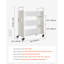 3-Tier Rolling Book Cart Single Sided L-Shaped Shelves Book Truck-125123255-125123257