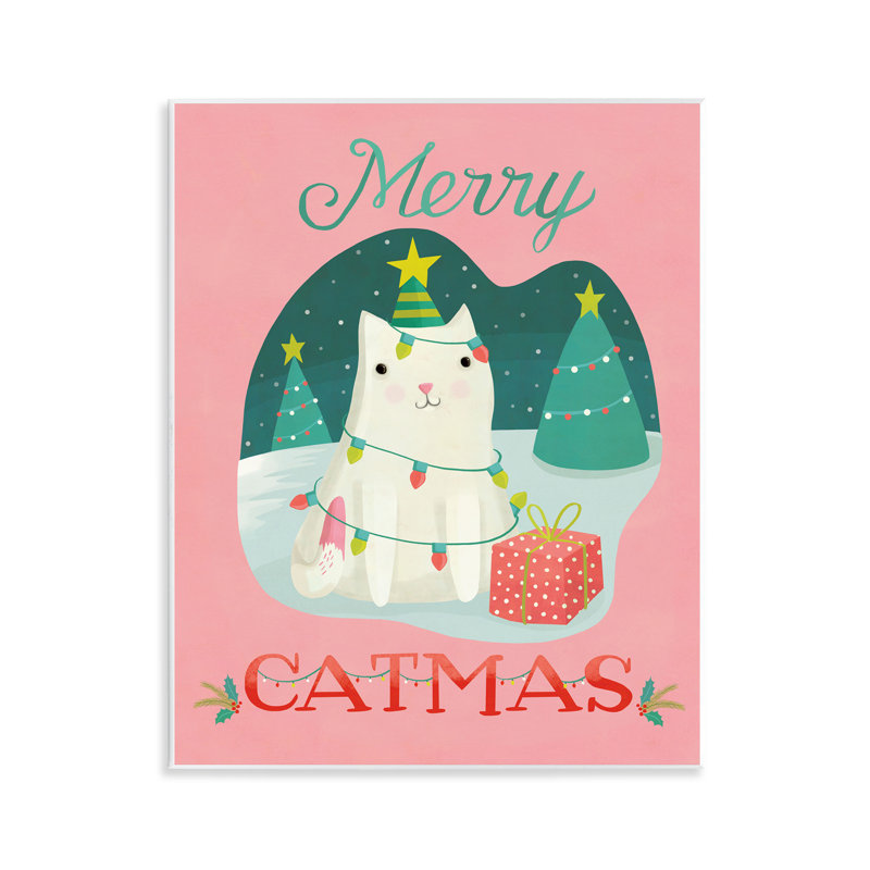 «Merry Catmas Festive Kitten», art mural par Laura Watson