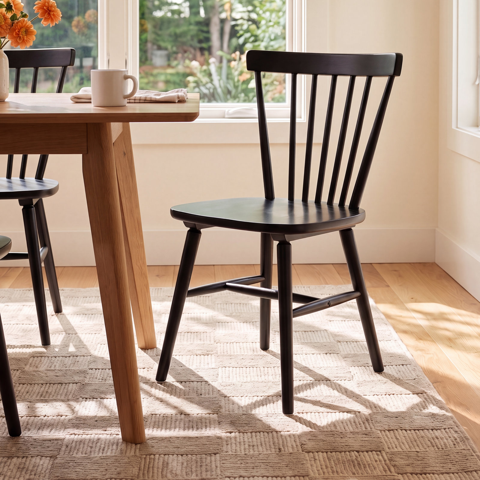 Antoya Dining Chair, Black