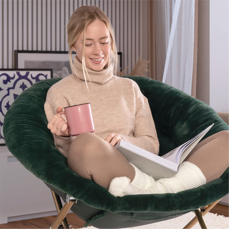Chaise soucoupe pour chambre à coucher, Vert