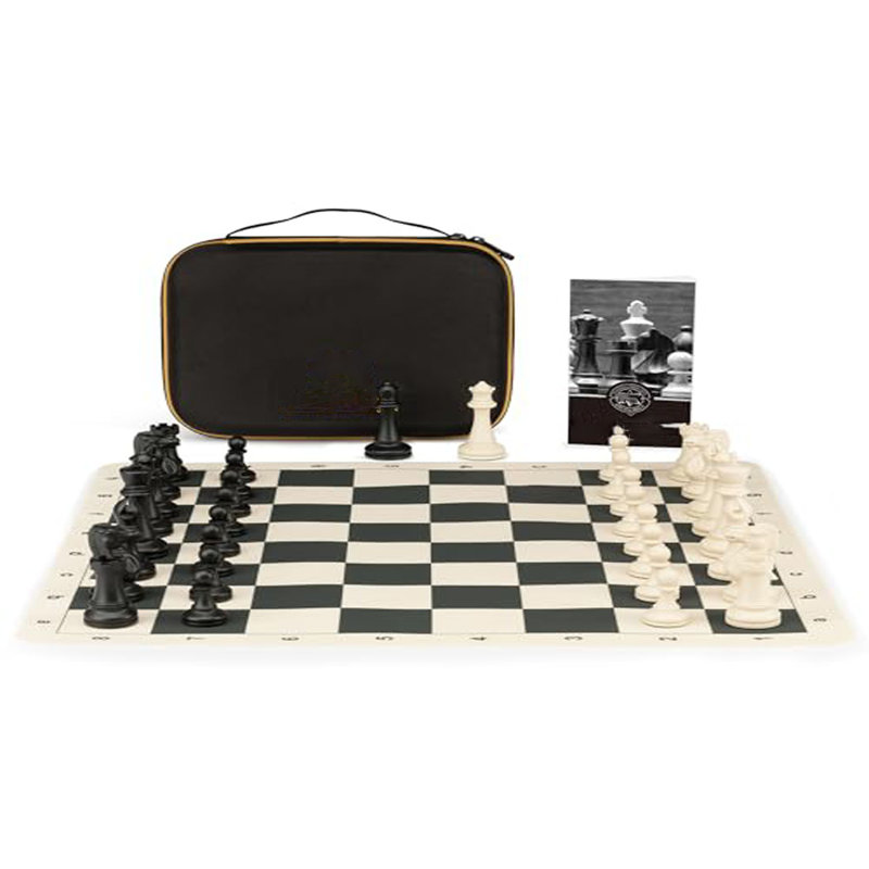 Ensemble d'échiquier pliable en silicone 20 "X20"