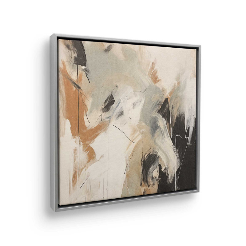 Chaotic Crescendo II Canvas Print, Polished Chrome Floater Framed, 24.75" H x 24.75" W x 1.75" D