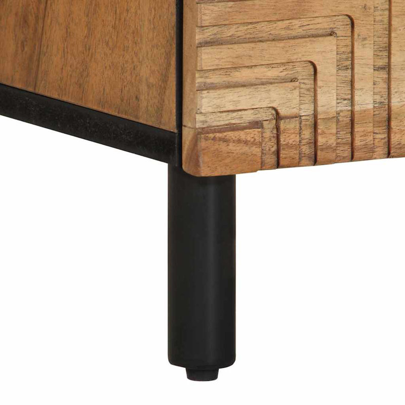 40cm W Metal Bedside Table