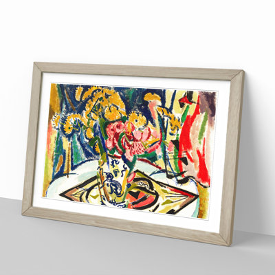 Flowers on a Table Vol.1 by Henry Lyman Sayen - Picture Frame Painting