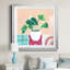 Growing Happy I - peinture encadrée-1438685655-1438685648