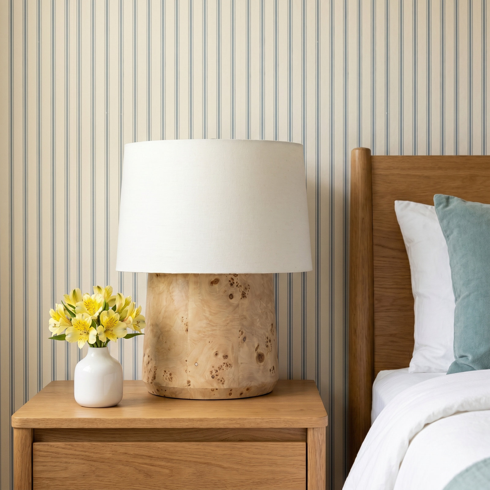 Daxton Table Lamp, Dark Brown Mappa Burl