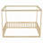 Canopy Frame Floor Bed With Fence, Guardrails-334026745-303294654
