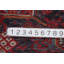Tapis rouge géométrique 9 x 11 po