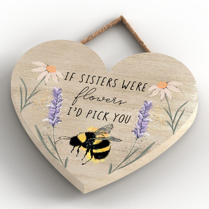 Sisters Small Heart Plaque