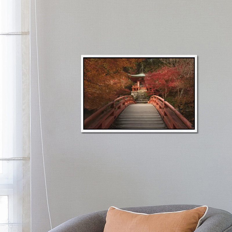Autumn in Japan IV 1 Piece Wall Art on Canvas, 66.04 cm H x 45.72 cm W, White Framed