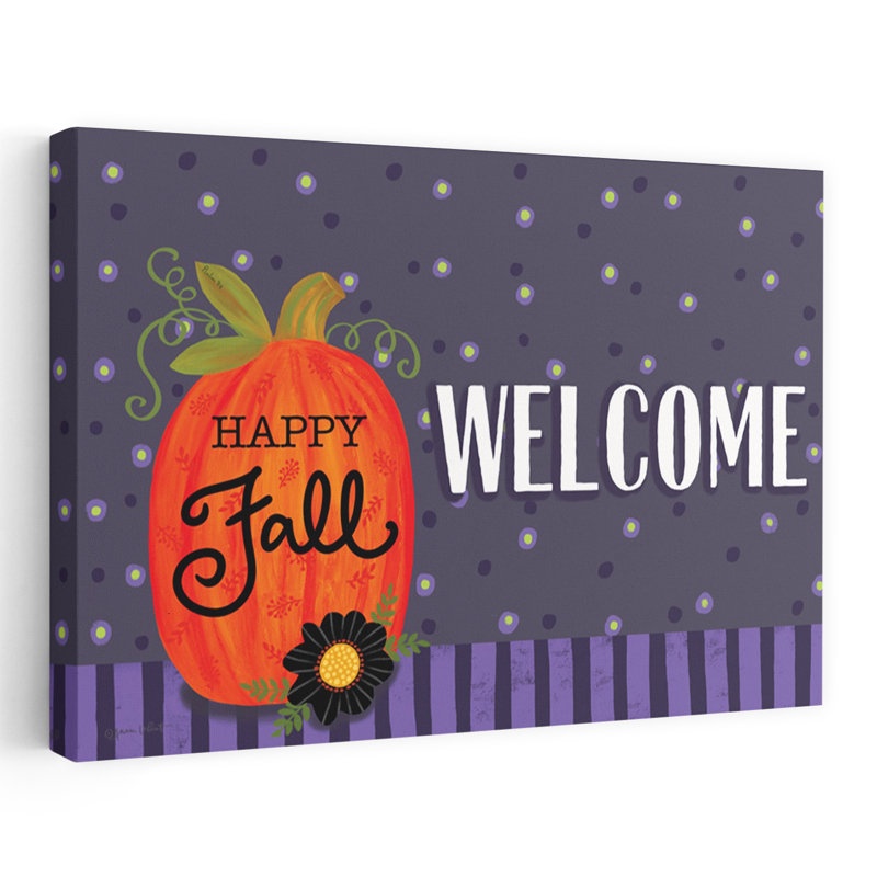 «Welcome Fall», citrouille, art floral contemporain, H 16 po x l 24 po